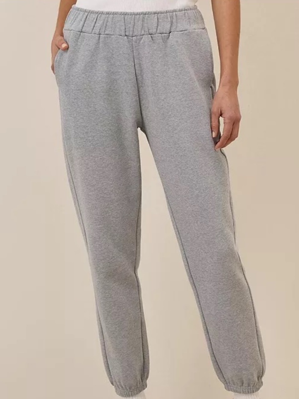 NWT Pact Gray Fleece Sweatpants Joggers Organic Cotton Small